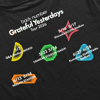 🌊 back number - Grateful Yesterdays Tour 2026 - 染色 LOGO T-Shirt ♪︎