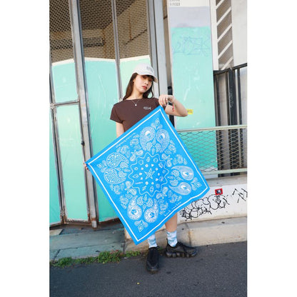 🌊 back number - Grateful Yesterdays Tour 2026 - IYO佩斯利花紋大方巾 BLU ♪︎