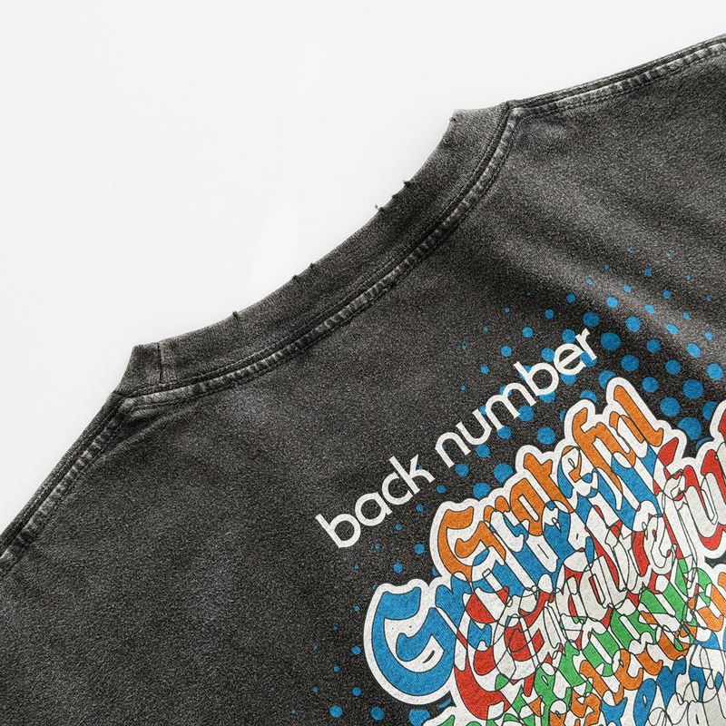 🌊 back number - Grateful Yesterdays Tour 2026 - 仿舊T-Shirt BLK ♪︎