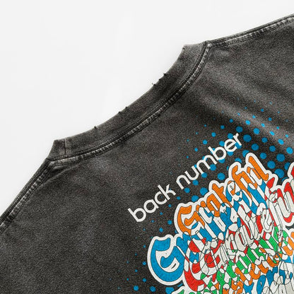 🌊 back number - Grateful Yesterdays Tour 2026 - 仿舊T-Shirt BLK ♪︎