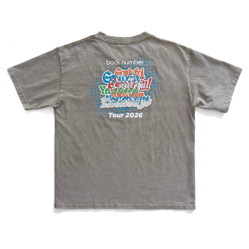 🌊 back number - Grateful Yesterdays Tour 2026 - 仿舊T-Shirt KHA ♪︎