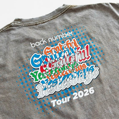 🌊 back number - Grateful Yesterdays Tour 2026 - 仿舊T-Shirt KHA ♪︎