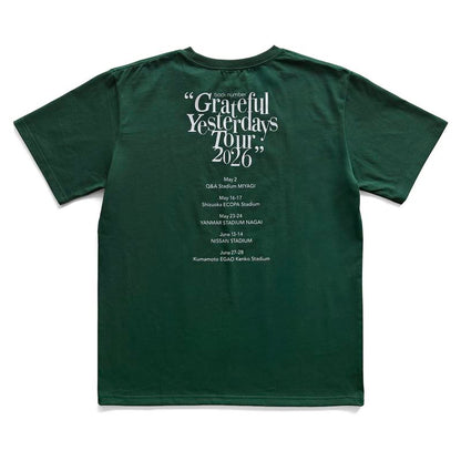 🌊 back number - Grateful Yesterdays Tour 2026 - Grateful Yesterdays Tour 2026 LOGO T-Shirt D.GRN ♪︎