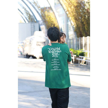 🌊 back number - Grateful Yesterdays Tour 2026 - Grateful Yesterdays Tour 2026 LOGO T-Shirt D.GRN ♪︎