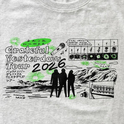 🌊 back number - Grateful Yesterdays Tour 2026 - 線圖長袖T ♪︎