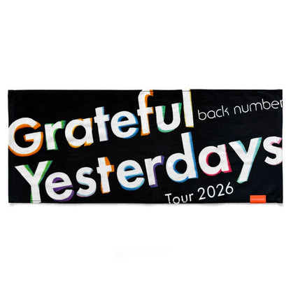 🌊 back number - Grateful Yesterdays Tour 2026 - 染色LOGO毛巾 ♪︎