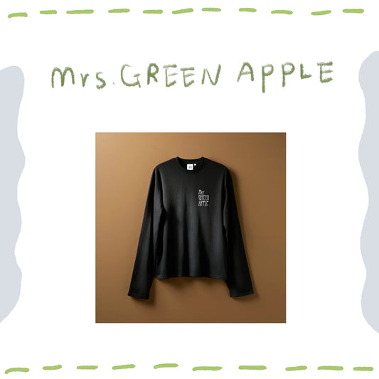 🍏 Mrs. GREEN APPLE - “BABEL no TOH” - Long Sleeve T-Shirt / BLACK ♪︎ - 【長期預購-202604】
