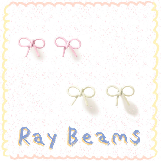 Ray BEAMS - 蝴蝶結耳針 ♪︎