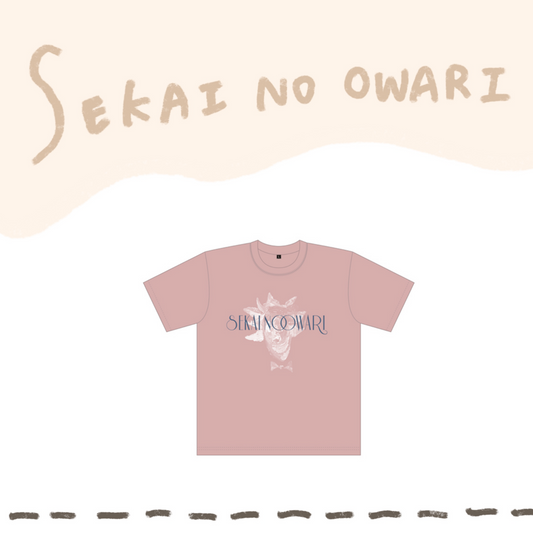 🤡 SEKAI NO OWARI - 短袖上衣(灰粉色) ♪︎