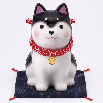 中外陶園– 藥師窯 - 狗勾日和坐姿柴犬 - 黑柴 (大) ♪