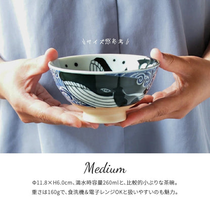 陶土庵 - 白浪鯨 - 中碗 ♪︎