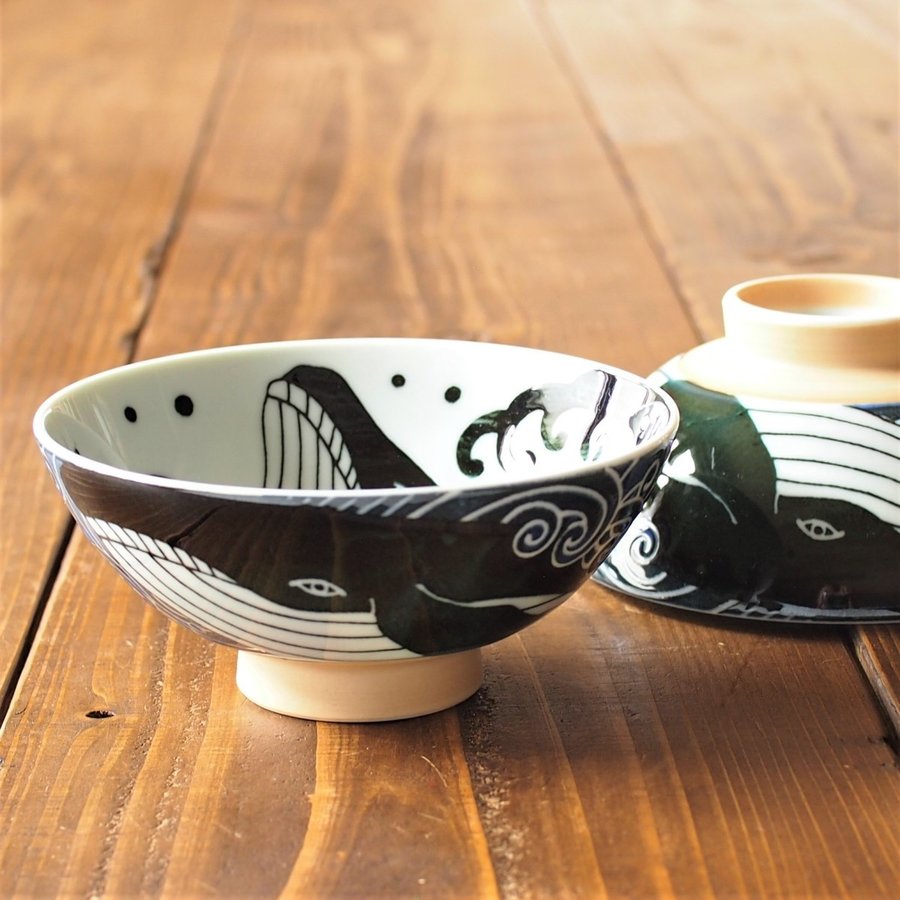 陶土庵 - 白浪鯨 - 特大碗 ♪︎