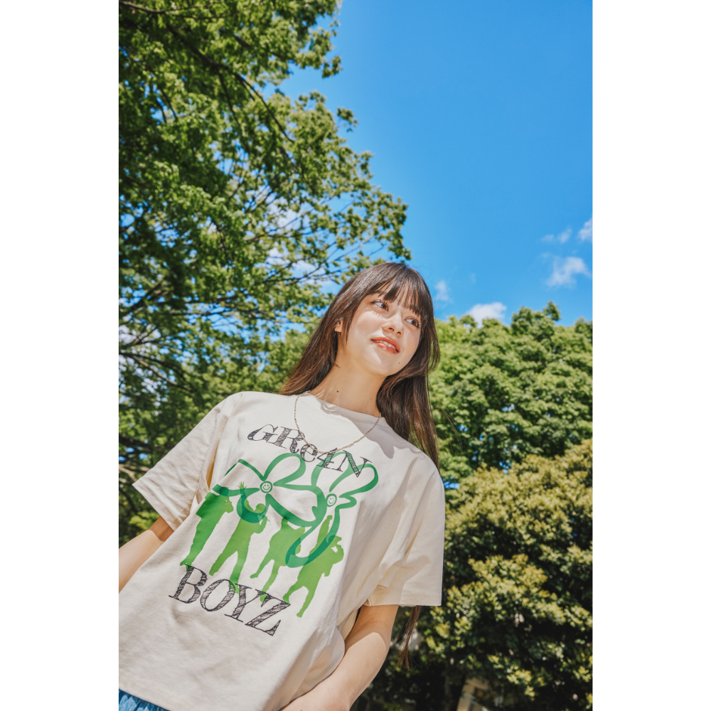 🦷 GRe4N BOYZ - 2025 ❛THE XY❜ 巡迴周邊第1彈 - 象正裝【T-Shirt B 象牙白】 ♪︎
