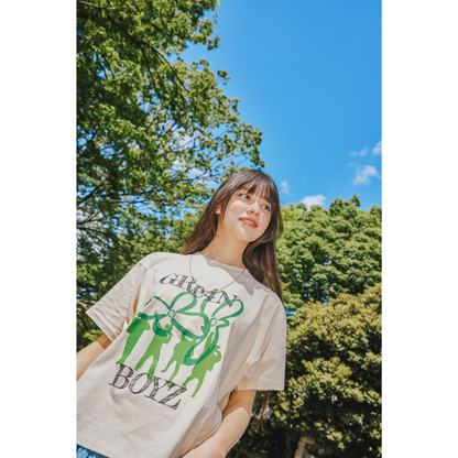 🦷 GRe4N BOYZ - 2025 ❛THE XY❜ 巡迴周邊第1彈 - 象正裝【T-Shirt B 象牙白】 ♪︎