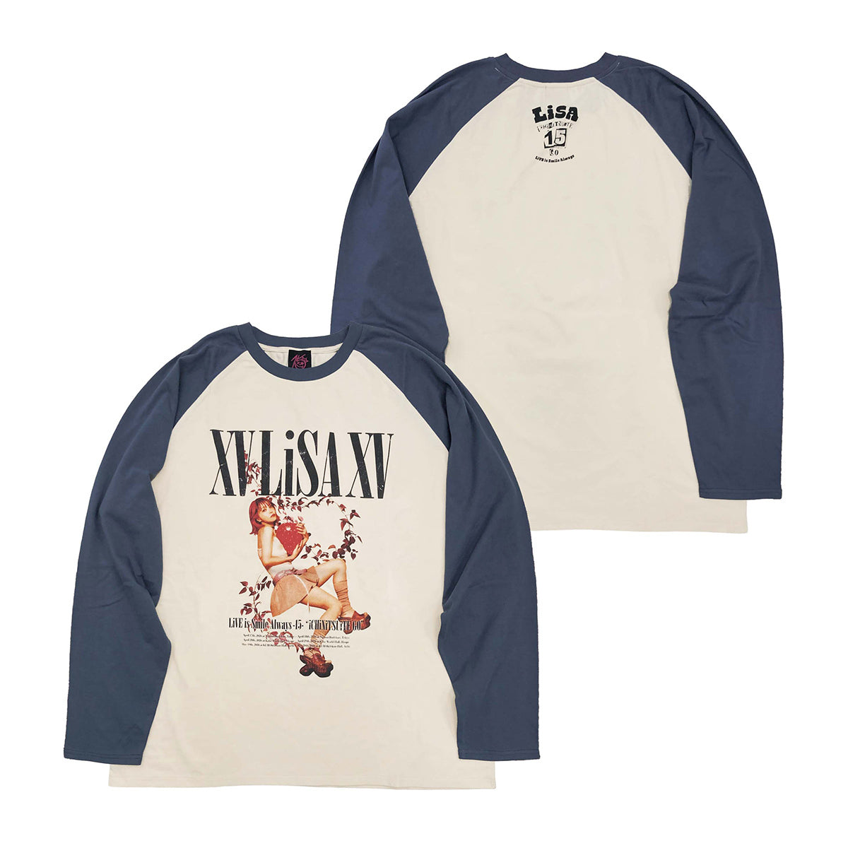 ❤️‍🔥 LiSA - LiVE is Smile Always～15～ - 15 插肩長袖T-Shirt ♪︎