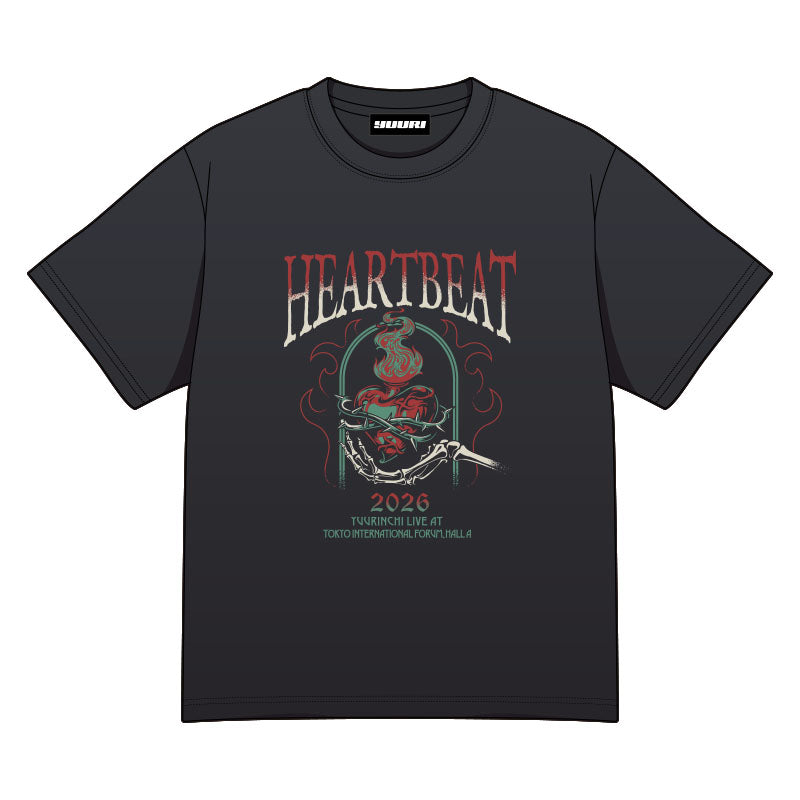 🌪️ 優里 - 優里家LIVE 2026 5th Anniversary - HEARTBEAT T-Shirts ♪︎