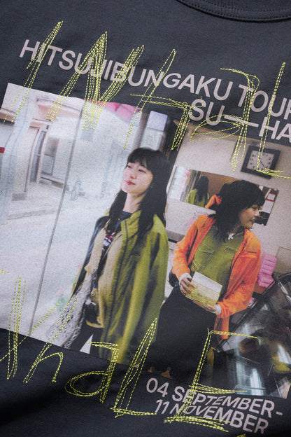🐑 羊文學 - TOUR 2026 ”すーーーはーーー” - Inhale. Exhale. T-shirt [SUMI BLACK] ♪