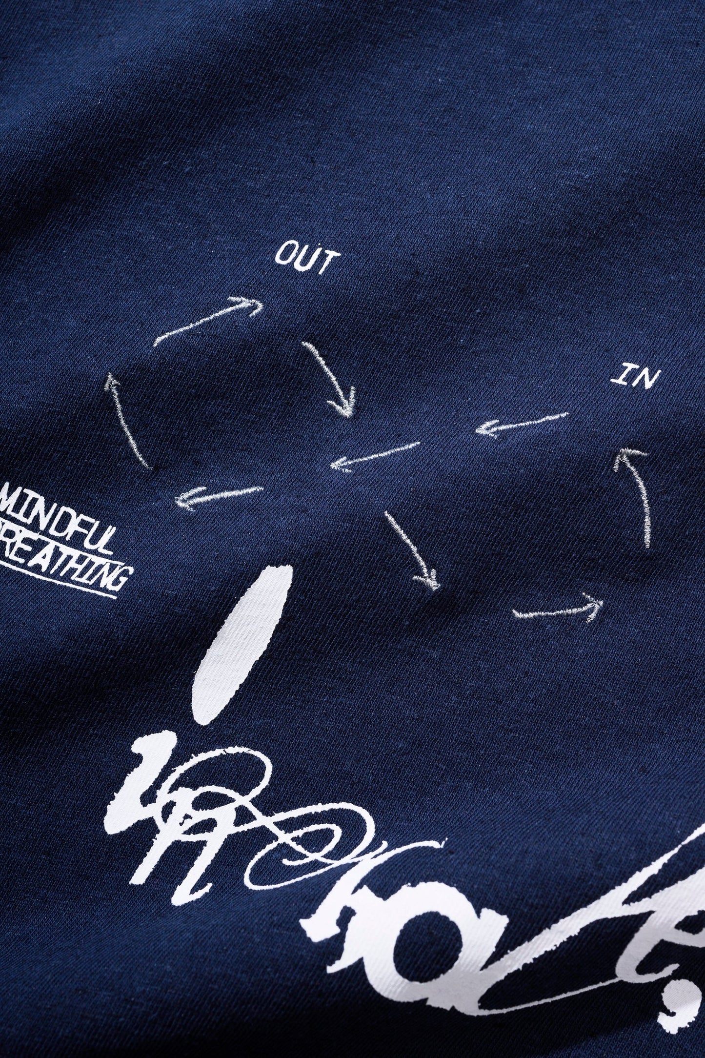 🐑 羊文學 - TOUR 2026 ”すーーーはーーー” - MINDFUL BREATHING Long T-shirt[NAVY] ♪