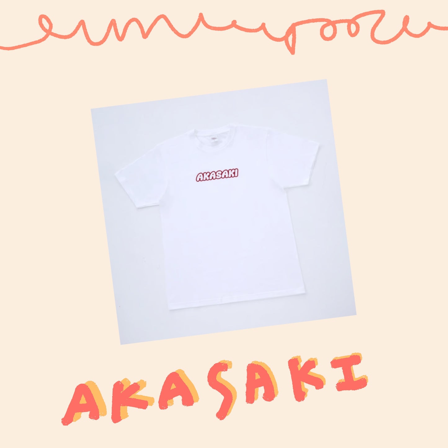 🟥 AKASAKI - REDONANCE-高校卒業式 - 短袖上衣 ♪︎
