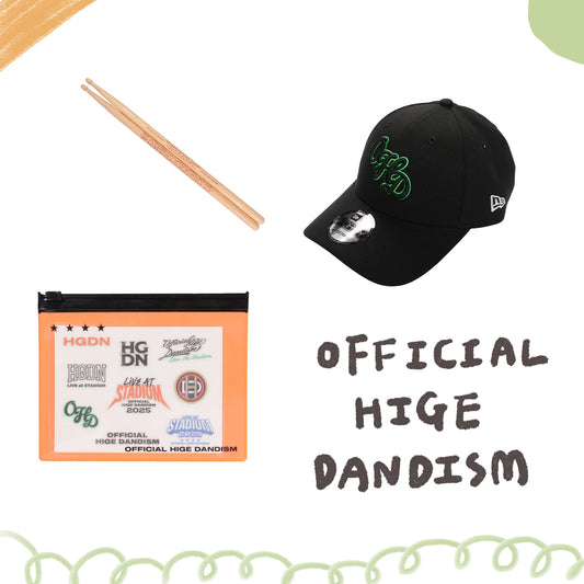 🎹 Official髭男dism - LIVE at STADIUM 2025 - NEW ERA聯名棒球帽/紋身貼紙組/鼓棒 ♪︎ - 【長期預購-2025年5月下旬】