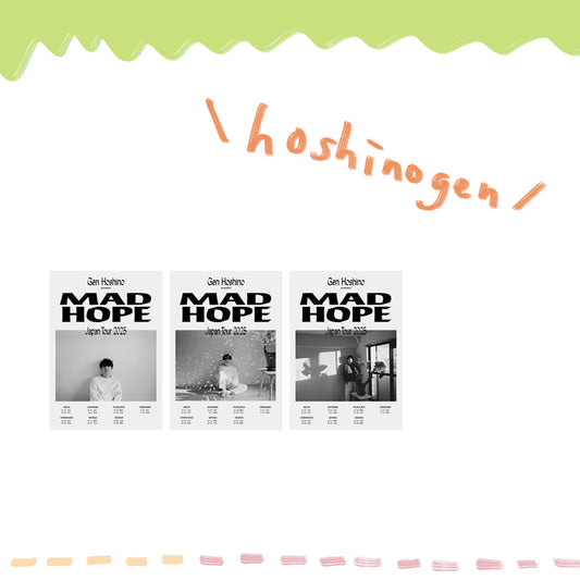 🌟 星野源 - “MAD HOPE” - 海報 ♪ - 【中期預購-7月中旬】