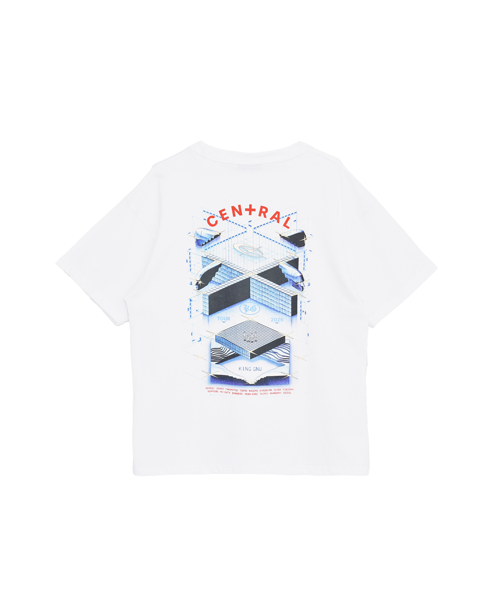 👑🐂 King Gnu - CEN+RAL Tour 2026 - CEN+RAL KEY VISUAL TEE (WHITE