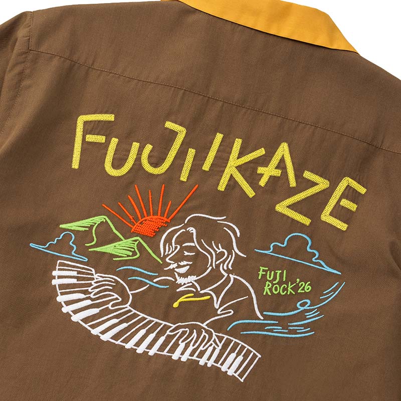 🌾 Fujii Kaze - Fujii Kaze x Fuji Rock '26 - Official Collaboration Shirt (BROWN) ♪︎ - 【中期預購-7月下旬】