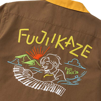 🌾 Fujii Kaze - Fujii Kaze x Fuji Rock '26 - Official Collaboration Shirt (BROWN) ♪︎ - 【中期預購-7月下旬】