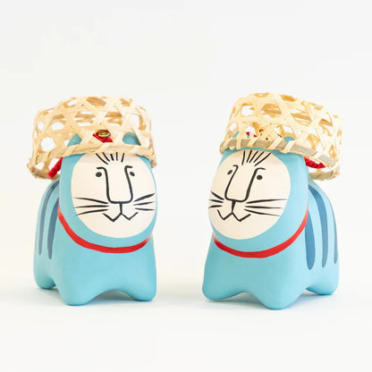 Lisa Larson - 會津張子(福島縣) × Lisa Larson - Lisa Larson的貓張子 (Misse・Blue) ♪︎