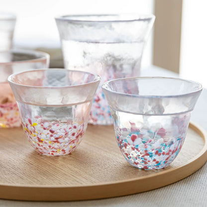 津輕玻璃 - SAKURA SAKURA - SAKURA日式酒杯組 油菜與藍天 ♪︎