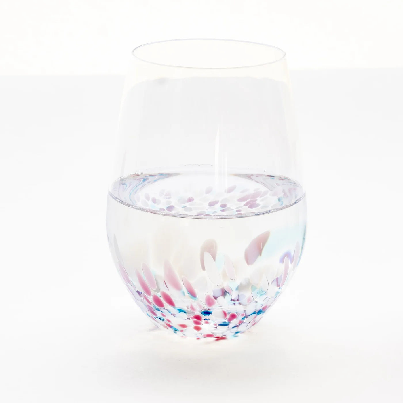 津輕玻璃 - SAKURA SAKURA - 無腳酒杯 組油菜與藍天 ♪︎