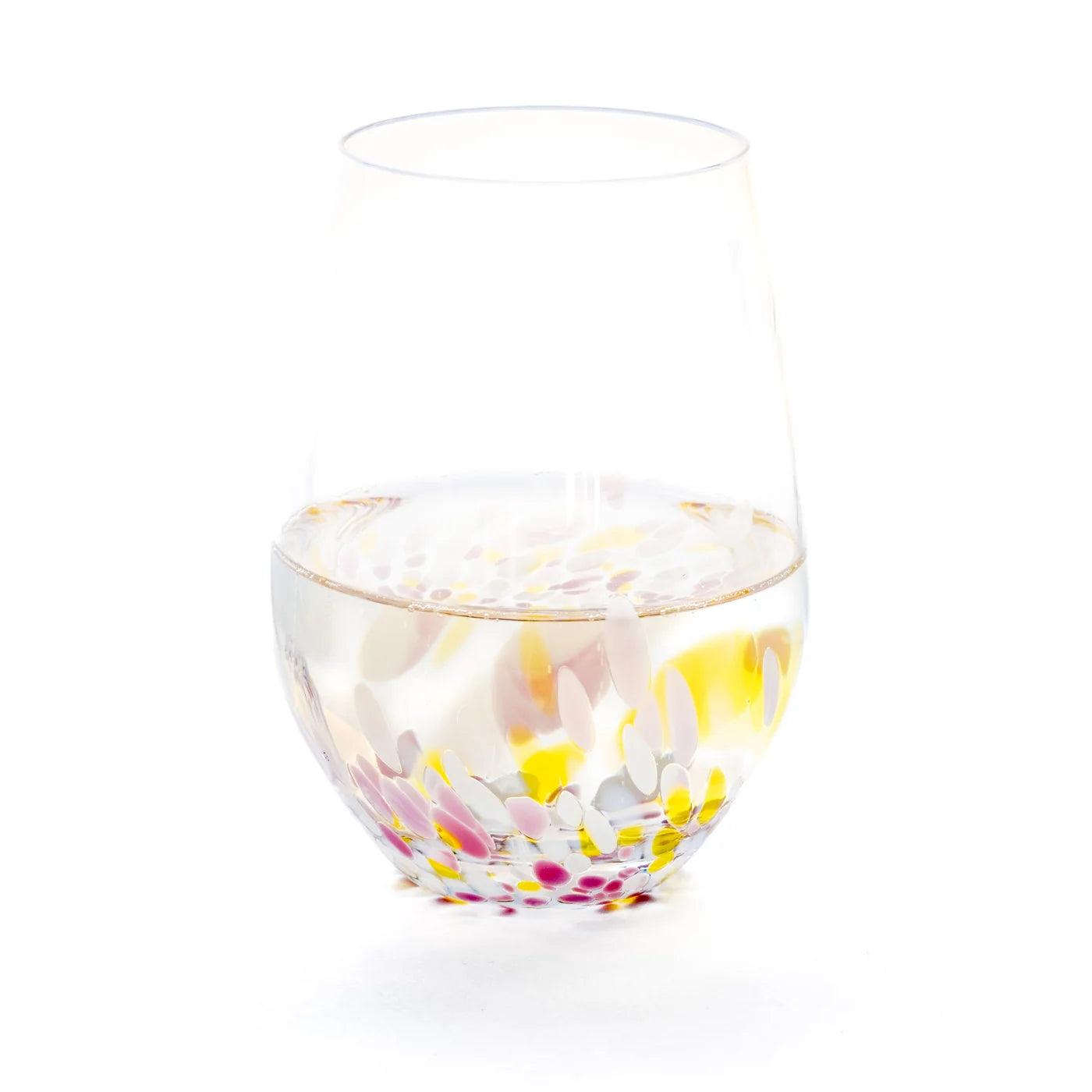 津輕玻璃 - SAKURA SAKURA - 無腳酒杯 組油菜與藍天 ♪︎