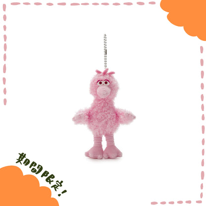 SESAME STREET - 芝麻街PINK FRIENDS 系列 - 春天粉色限定BIG BIRD娃娃吊飾 ♪︎