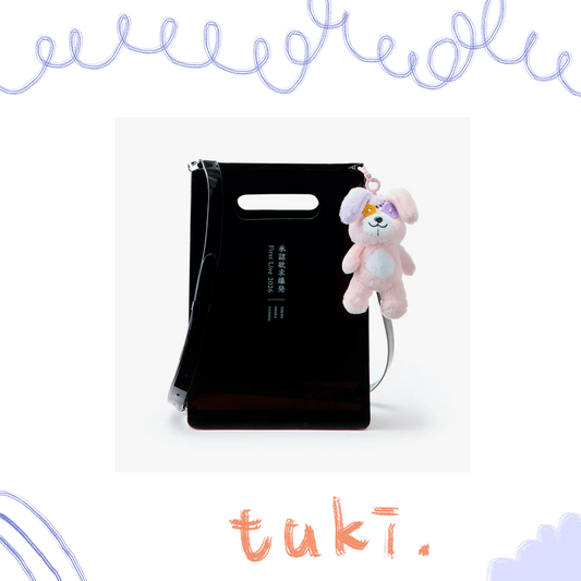 🌕 tuki. - tuki. x nana-nana - A4 PVC／A4 TPU / Black ♪︎