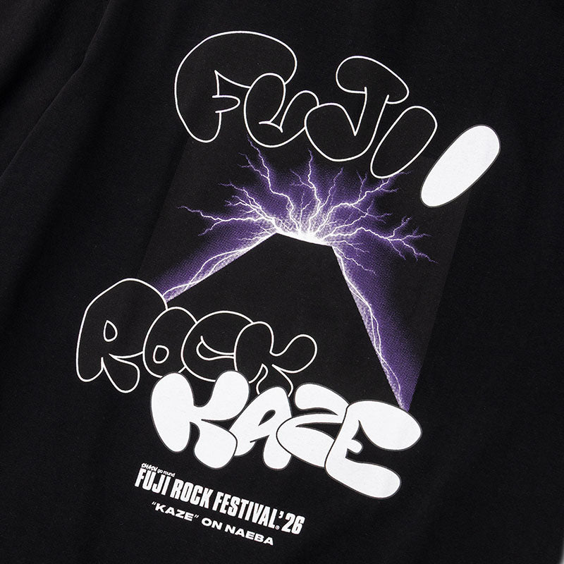 🌾 Fujii Kaze - Fujii Kaze x Fuji Rock '26 - Official Collaboration T-shirt (BLACK) ♪︎ - 【中期預購-7月下旬】