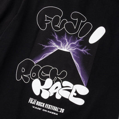 🌾 Fujii Kaze - Fujii Kaze x Fuji Rock '26 - Official Collaboration T-shirt (BLACK) ♪︎ - 【中期預購-7月下旬】