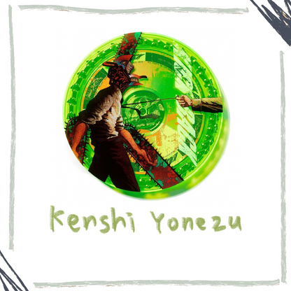 🍋 KENSHI YONEZU  - CD SINGLE- KICK BACK - 鏈鋸盤- CD+鏈鋸項鍊 ♪︎