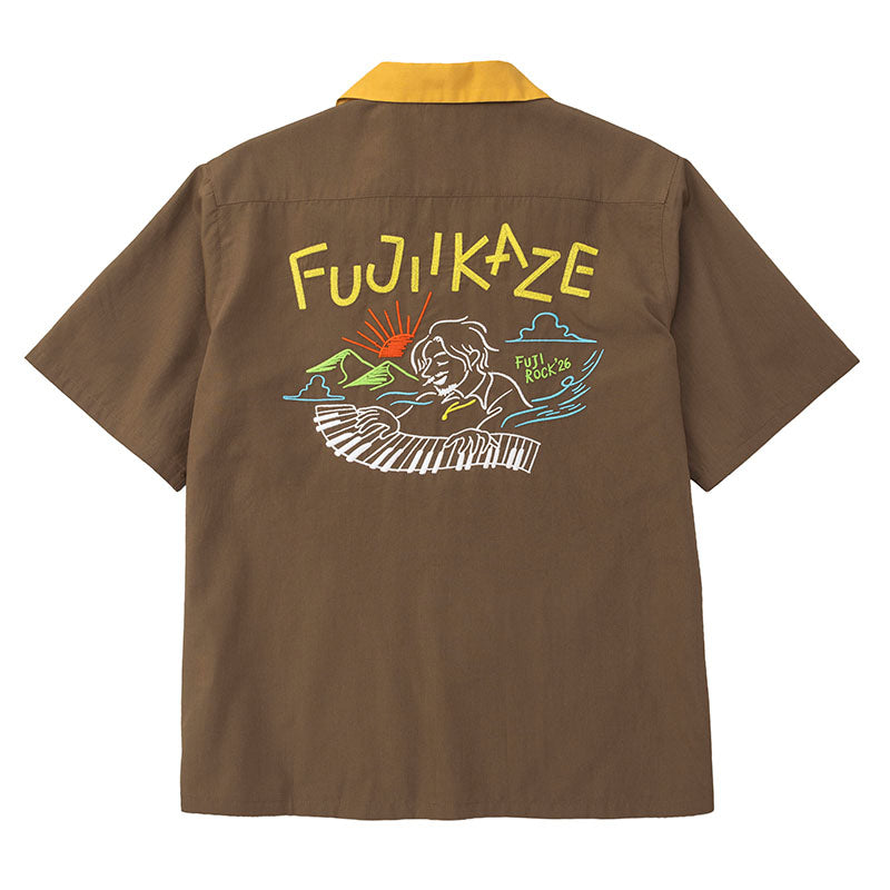 🌾 Fujii Kaze - Fujii Kaze x Fuji Rock '26 - Official Collaboration Shirt (BROWN) ♪︎ - 【中期預購-7月下旬】