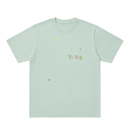⭐ YOASOBI - 超惑星 - 閃亮亮T-Shirt Light Green ♪︎ - 【長期預購-11月下旬】