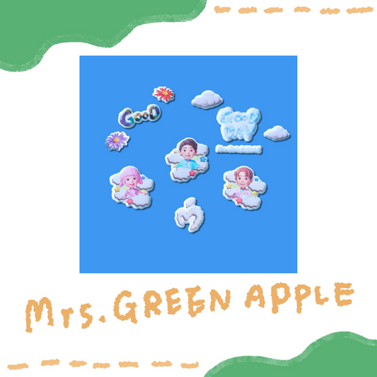 🍏 Mrs. GREEN APPLE - 「GOOD DAY」 - 膨膨貼紙組 ♪︎ - 【長期預購-7月上旬】