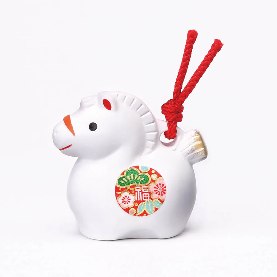 中外陶園– 藥師窯 - 干支擺飾 - 錦彩招福壽午 (土鈴·極小) ♪