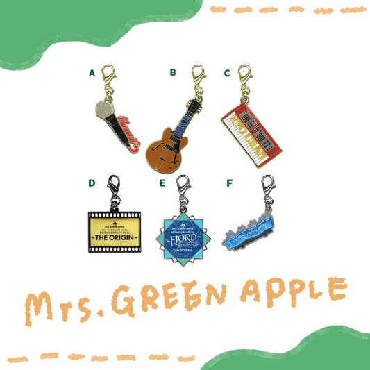 🍏 Mrs. GREEN APPLE - MGA MAGICAL 10 YEARS FILM - 隨機金屬鑰匙圈系列 (共6種) ♪︎ - 【長期預購-202603】