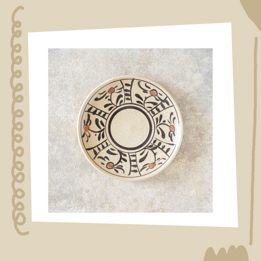 喜多窯霞仙 - 繪瀨戶 - 赤繪6寸盤 ♪︎