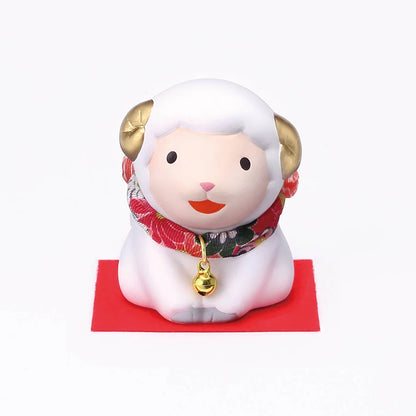 中外陶園– 藥師窯 - 干支擺飾 - 錦彩招福未(結福) ♪︎