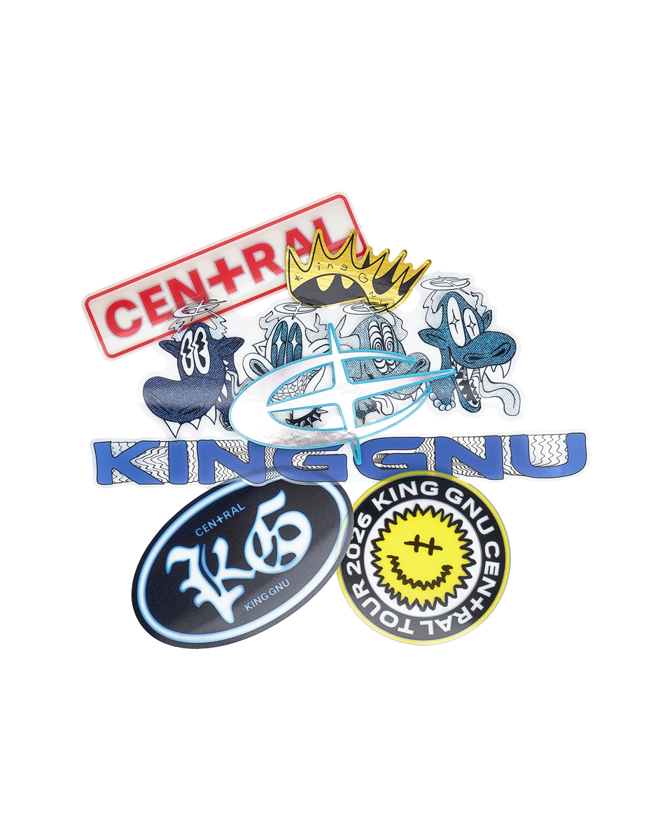 👑🐂 King Gnu - CEN+RAL Tour 2026 - CEN+RAL 貼紙組 ♪︎