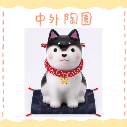 中外陶園– 藥師窯 - 狗勾日和坐姿柴犬 - 黑柴 (大) ♪