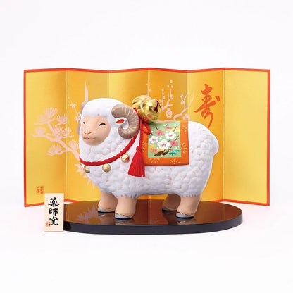 中外陶園– 藥師窯 - 干支擺飾 - 錦彩招福未(福鈴裝飾) ♪︎