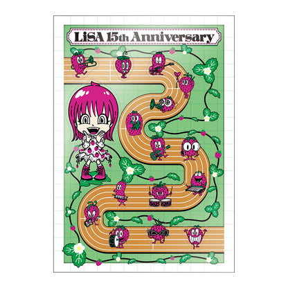❤️‍🔥 LiSA - LiVE is Smile Always～15～ - 1について5 全套貼紙組 ♪︎