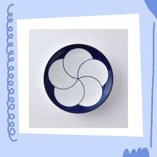 白山陶器 - 輪梅 - 7寸和盤 ♪︎