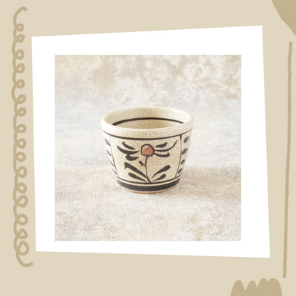 喜多窯霞仙 - 繪瀨戶 - 赤繪豬口杯 ♪︎